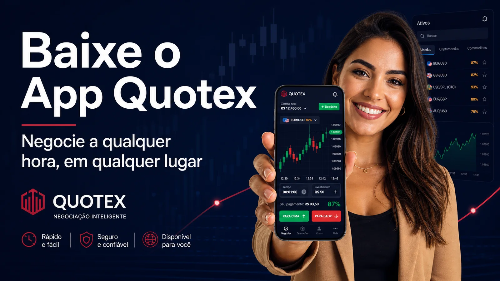 Baixar Quotex App para Android e iOS no Brasil